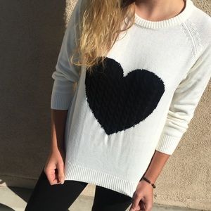 heart pullover sweater